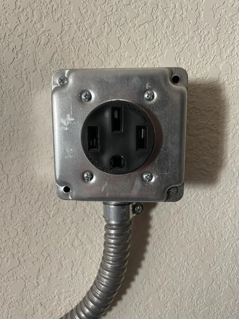 NEMA 14-50 outlet installed for Smart Home Electrical in Nelson
